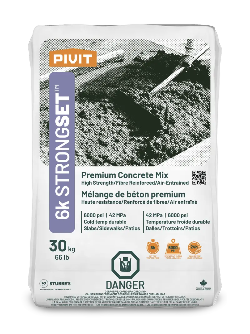 Pivit 6K Strongset 30 Kg 6000 Psi High-Strength Concrete 1