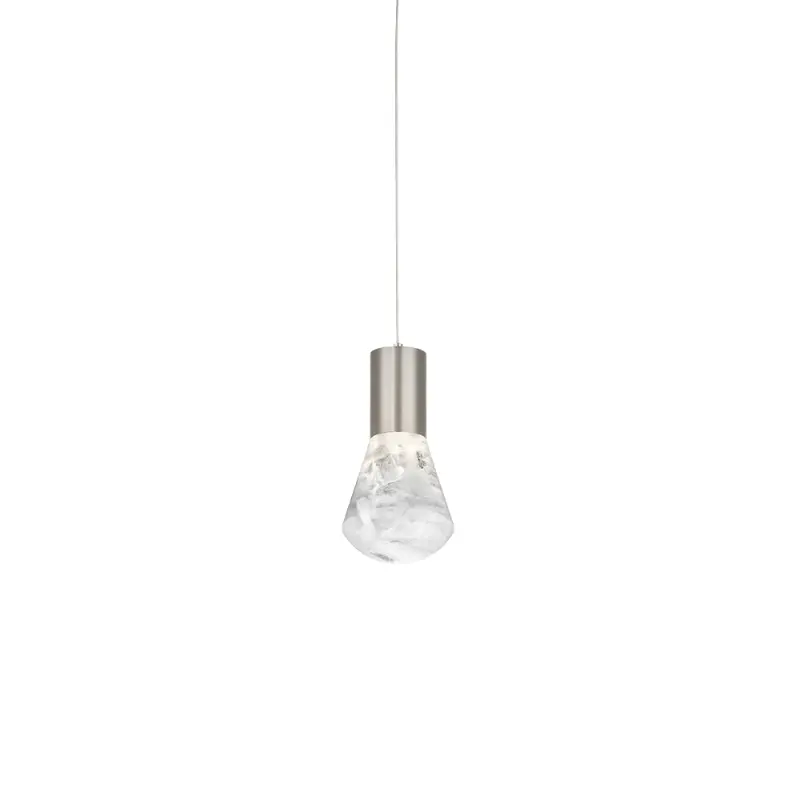 Plum Glass Pendant Light Fixture 1