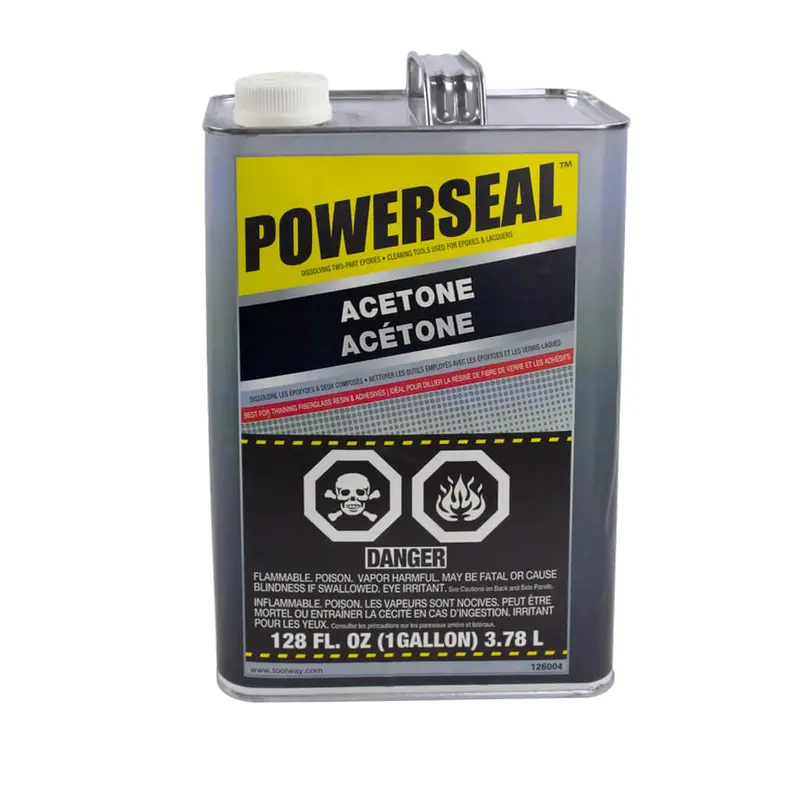 Powerseal Acetone Solvent – 3.78-Litre Container 1