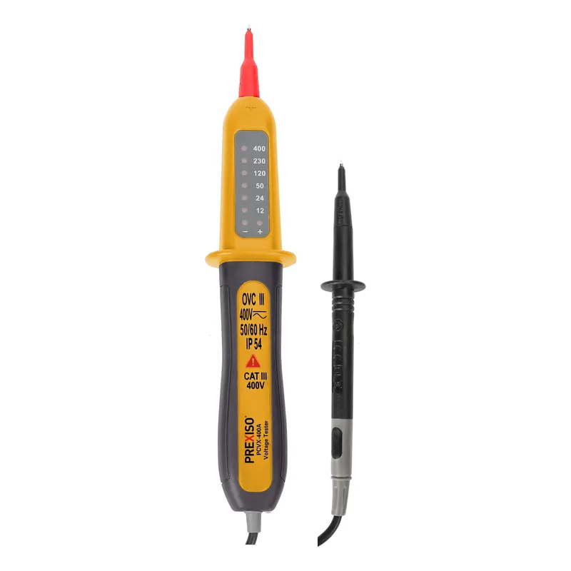 Prexiso Pcvx-400A Contact Voltage Tester – Dual-Range (12–400V) With Audible & Visual Alerts 1