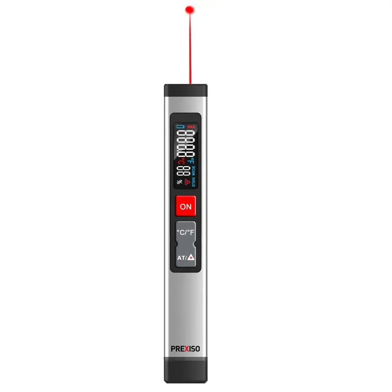 Prexiso Pix-500 Pocket Infrared Thermometer – 3-In-1 Laser, Distance & Surface Temp Meter 1