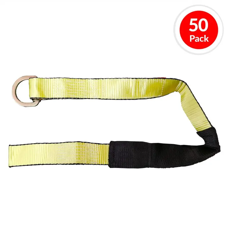 Pro Sling & Safety High-Rise Safety Strap – 2-Inch X 42-Inch With Wear Pad & D-Rings (50-Pack) 1