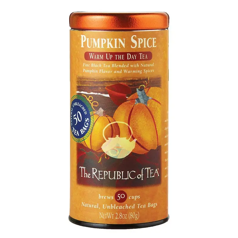 Pumpkin Spice Black Tea Bags – The Republic Of Tea, 50 Count 1