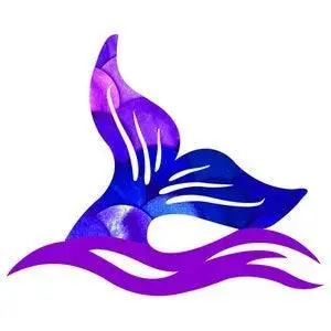 Purple Mermaid Tail Metal Wall Decor 1