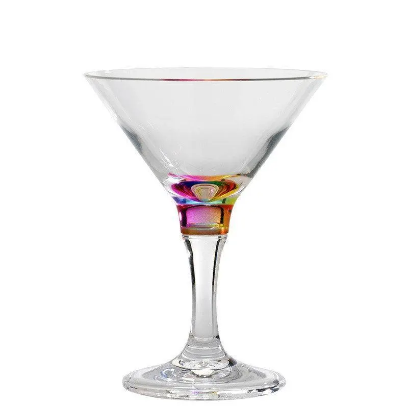 Rainbow Jewel 9 Oz Martini Glass 1
