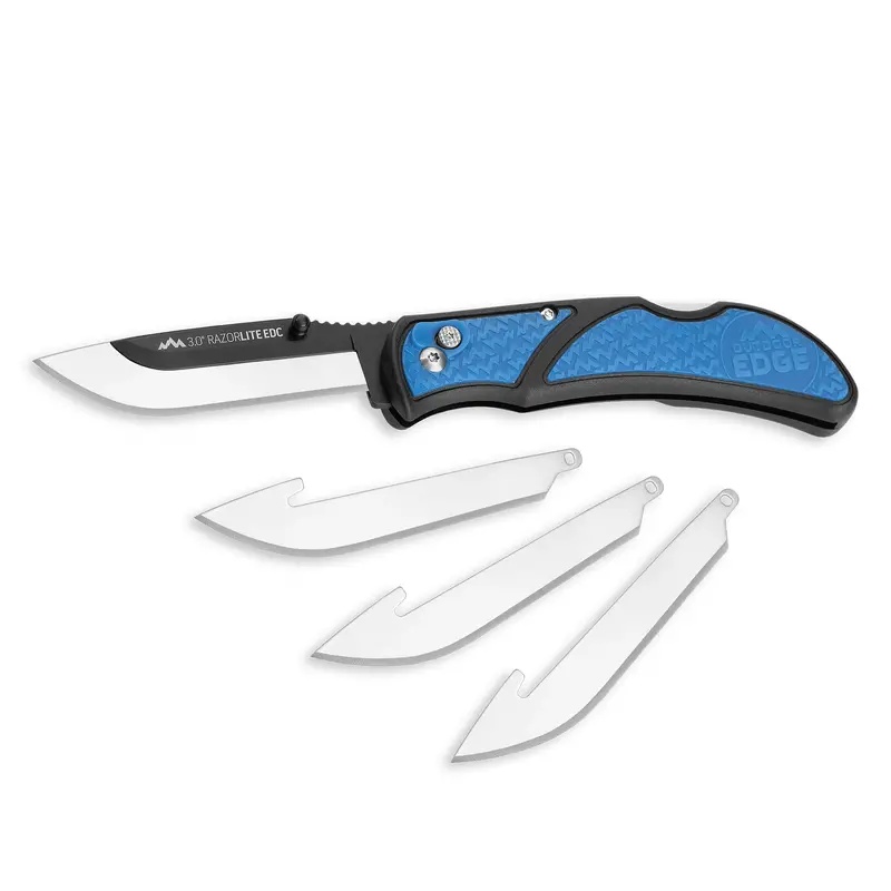 Razor-Edc Lite Multi-Tool: Blue Handle With 4 Replaceable Blades 1