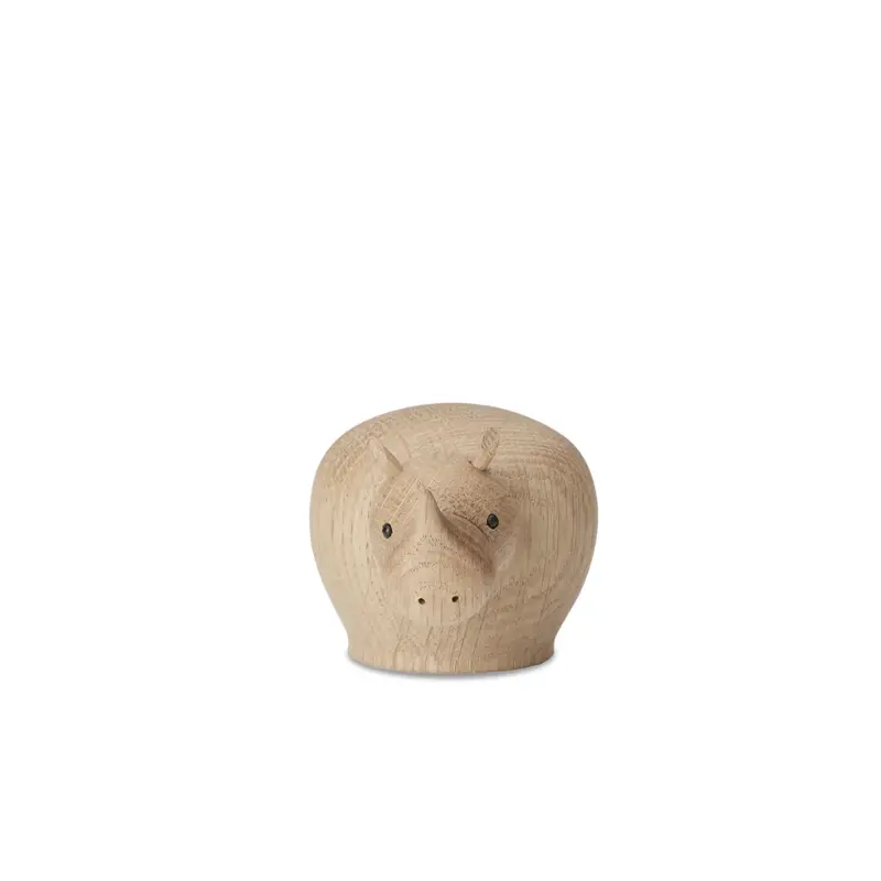 Rina Ceramic Rhinoceros Figurine – Decorative Sculpture 1