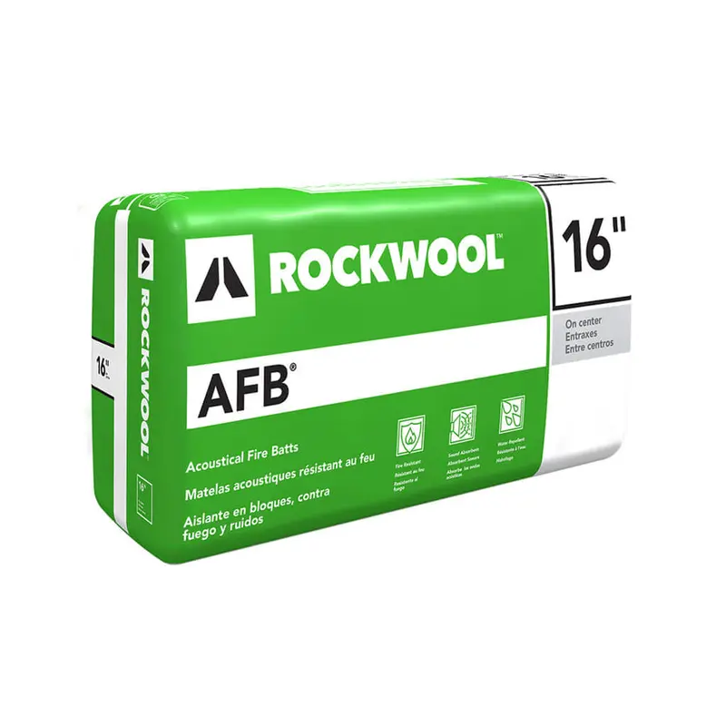 Rockwool Afb Acoustical Fire Batts – 6" X 16" X 48", 32 Sq. Ft./Bag 1