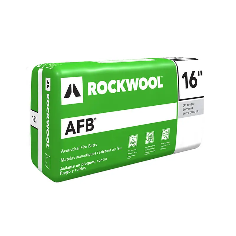 Rockwool Afb Fire-Rated Acoustical Batts – 3.5 In. X 16 In. X 48 In. (64 Sq. Ft./Bag) 1