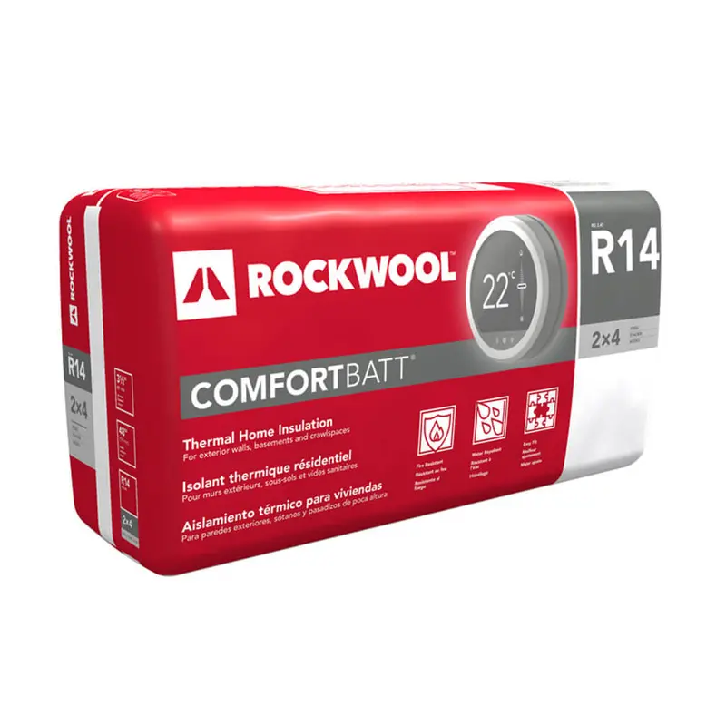 Rockwool Comfortbatt R14 Steel Stud Insulation – 3.5 In. X 16.25 In. X 48 In. 1