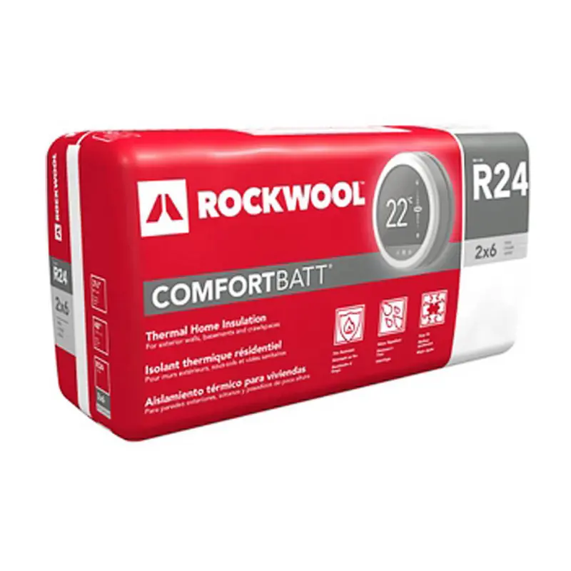 Rockwool Comfortbatt R24 Steel Framing Insulation – 6 In. X 16.25 In. X 48 In. 1