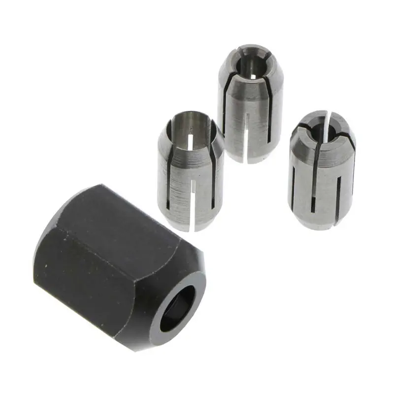 Rotozip Collet & Nut Kit – Compatible With 1/8 In., 5/32 In., And 1/4 In. Bits (4-Piece) 1