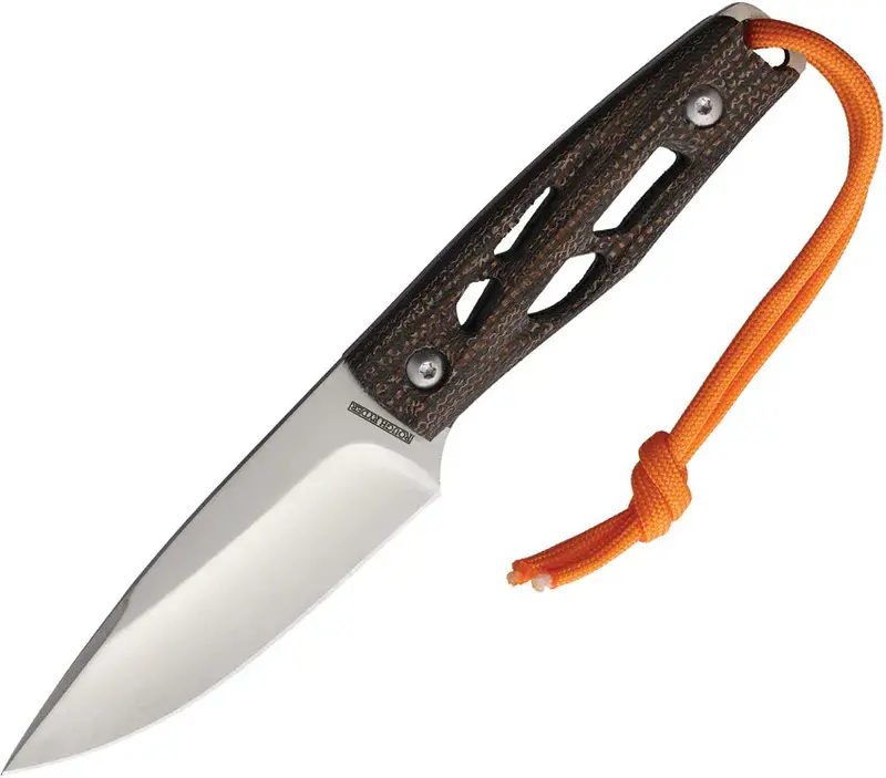 Rough Ryder 2601 Brown Linen Micarta Fixed-Blade Knife With Stainless Steel Construction 1