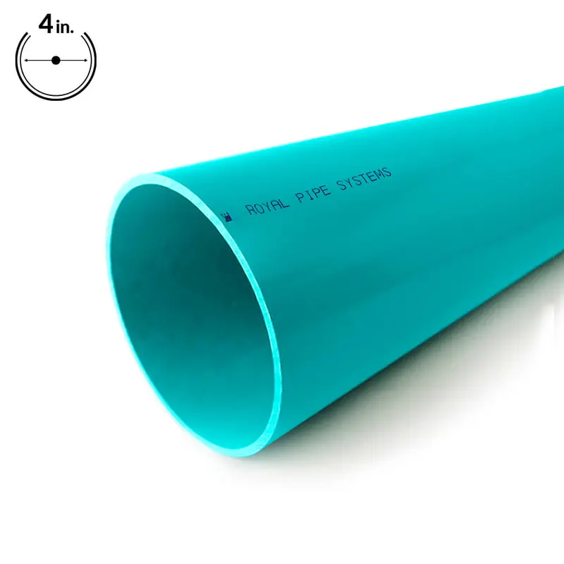 Royal Pipe 4-Inch × 10-Foot Green Sdr 35 Pvc Sewer Pipe For Solvent Welding 1