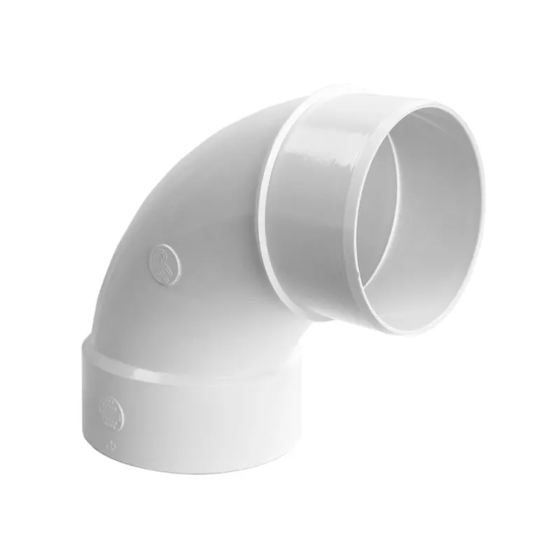 Royal Pipe Pvc 90° Long-Sweep Elbow – 4-Inch, Spigot-To-Hub Connection 1
