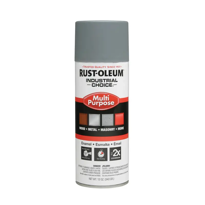 Rust-Oleum Grey Acrylic Enamel Primer Spray – 12 Oz. Multi-Purpose Base Coat 1