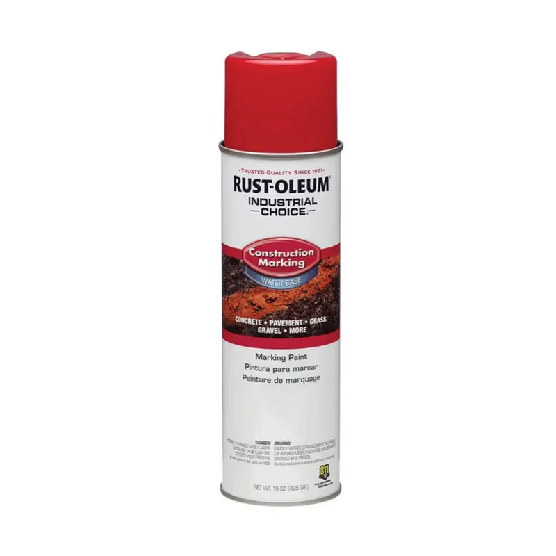 Rust-Oleum M1400 Safety Red Upside-Down Marking Spray – 17 Oz. Water-Based Formula 1