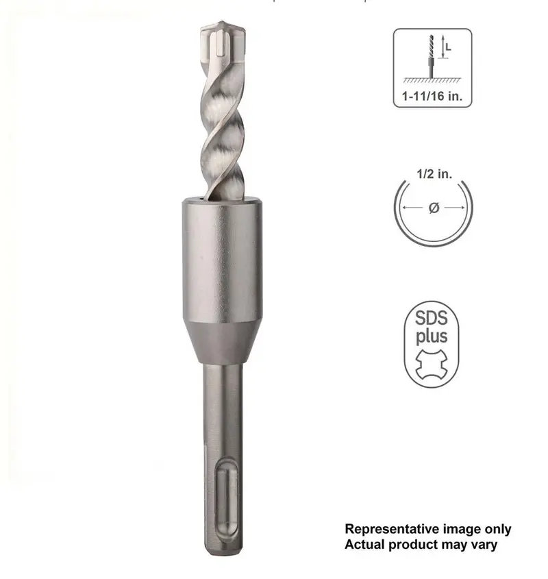 Sabercut 1/2-In X 1-11/16-In Three-Cutter Steel Stop Bit – Precision Depth Control 1