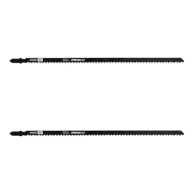 Sabercut 10-In Extra-Long 6-Tpi Thick-Kerf T-Shank Jigsaw Blade For Rapid Wood Cutting (2-Pack) 1