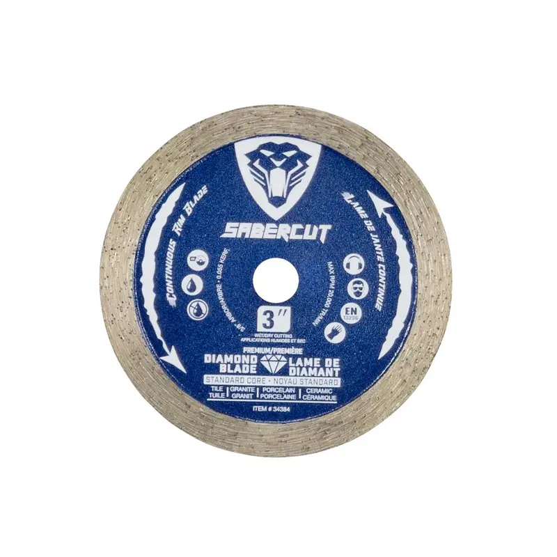 Sabercut 3-Inch X 3/8-Inch Diamond Blade Rated For 20,000 Rpm 1