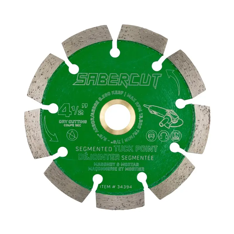 Sabercut 4-1/2" Tuck Pointing Diamond Blade For Mortar Removal 1