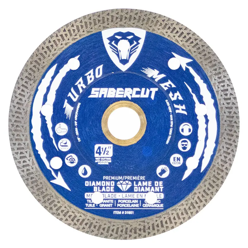 Sabercut 4.5-Inch Mesh Diamond Blade For Tile, Porcelain & Granite 1