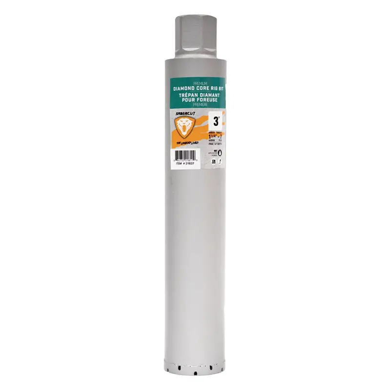 Sabercut Continuous-Wet Diamond Core Bit – 3-Inch X 14-Inch Crown 1