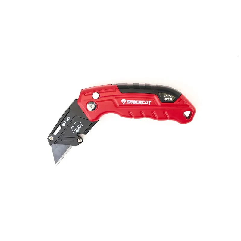Sabercut Folding Utility Knife With Blade Storage – Includes 4 Blades 1