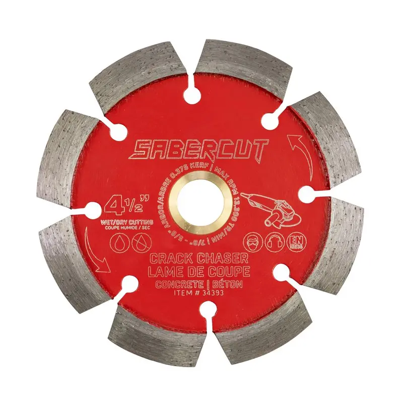 Sabercut Pro Crack Chaser – 4-1/2" Continuous-Rim Diamond Blade 1