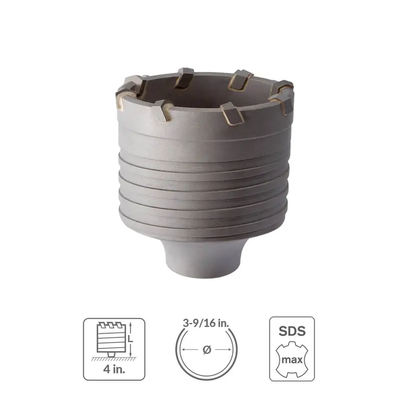 Sabercut Sds Max 3-9/16" Diamond Core Bit Cup 1