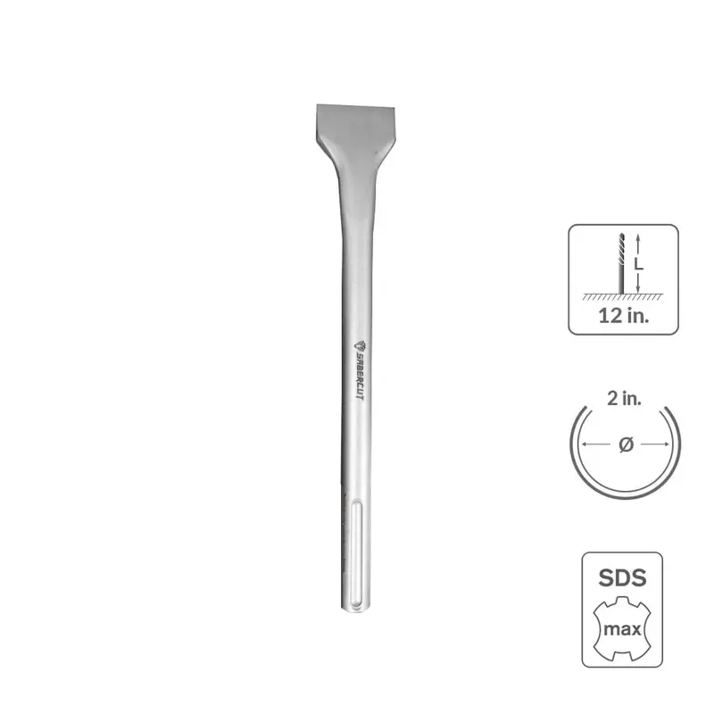 Sabercut Sds Max Angled Tile Chisel – 2" X 12" 1