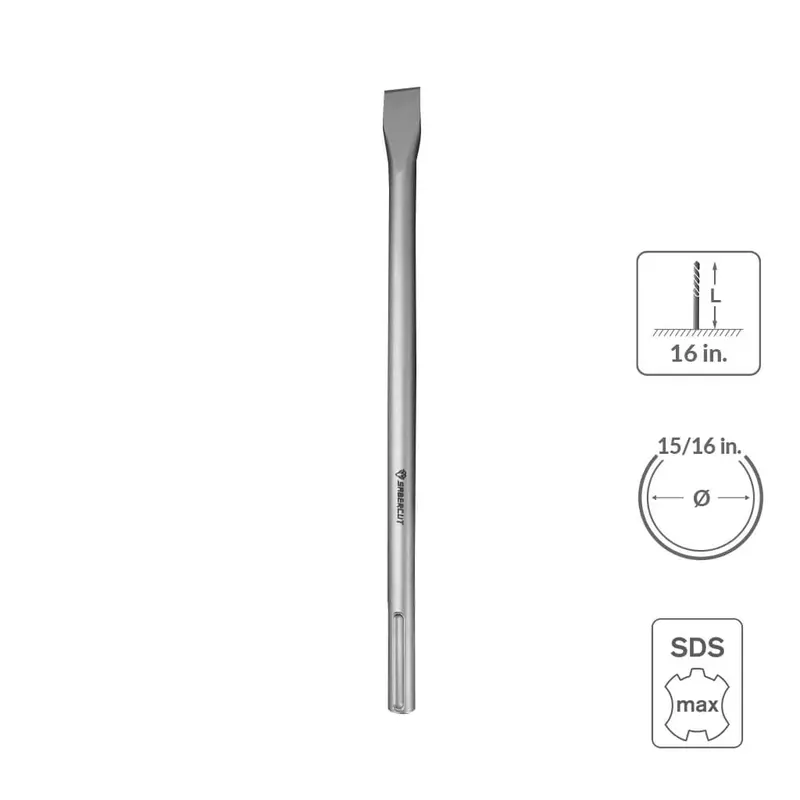 Sabercut Sds Max Flat Chisel – 1" X 16" 1