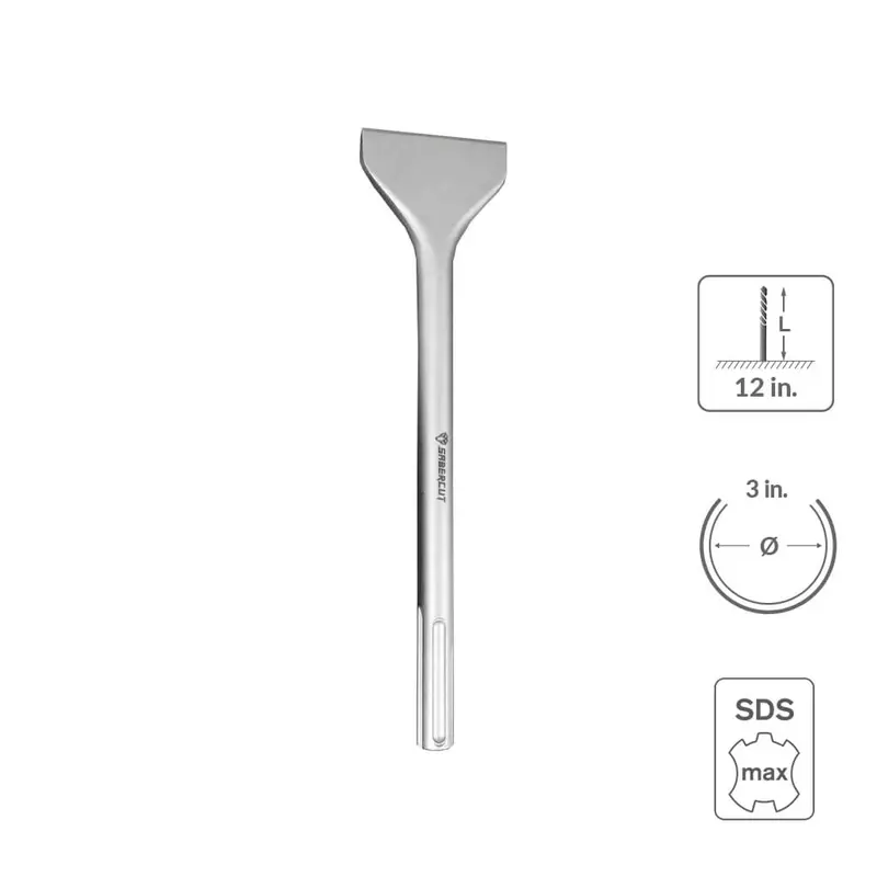 Sabercut Sds Max Flat Chisel – 3" X 12" 1