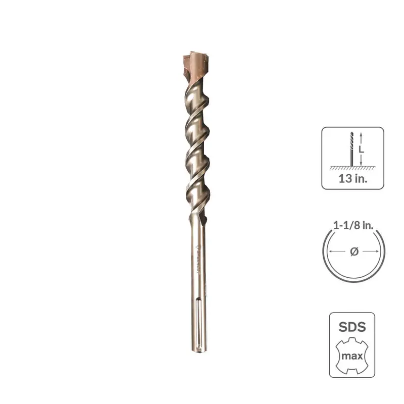 Sabercut Sds-Max Hammer Drill Bit – 1-1/8-Inch X 13-Inch, 6-Cutter Carbide Construction 1