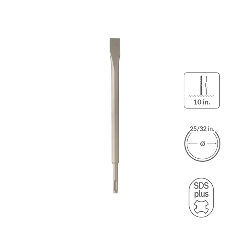 Sabercut Sds-Plus Flat Chisel – 3/4" × 10" For Rotary Hammers 1