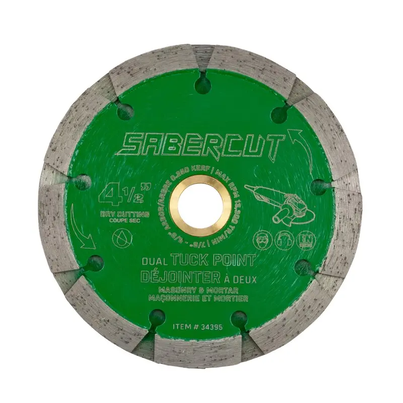 Sabercut Twin-Tuck 4-1/2" Diamond Blade For Precision Mortar Removal 1