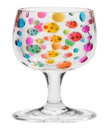 Satin Pearl Rainbow 8-Ounce Wine Glass 1