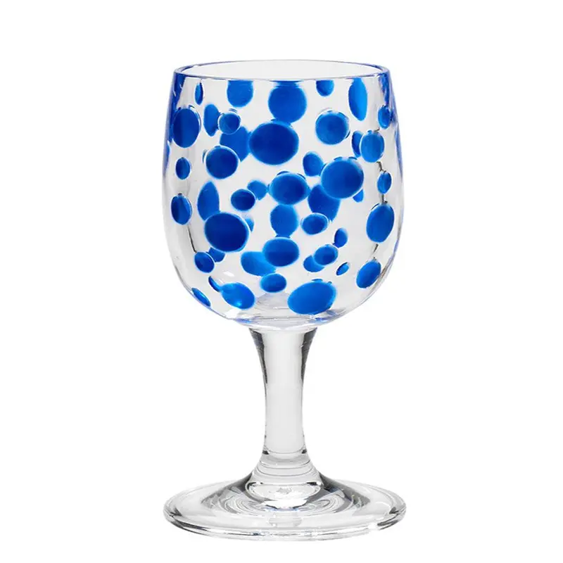 Satin Pearl Sapphire 8-Ounce Stemless Wine Glass 1
