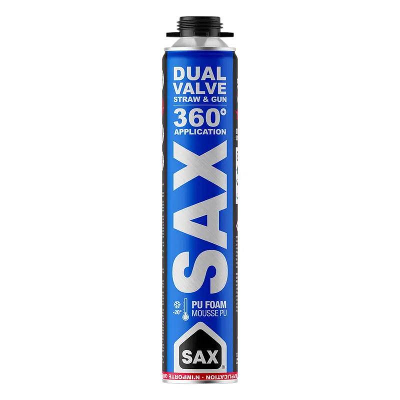 Sax 360 Extreme Climate Expanding Spray Foam Insulation – 24.5 Oz / 750 Ml 1