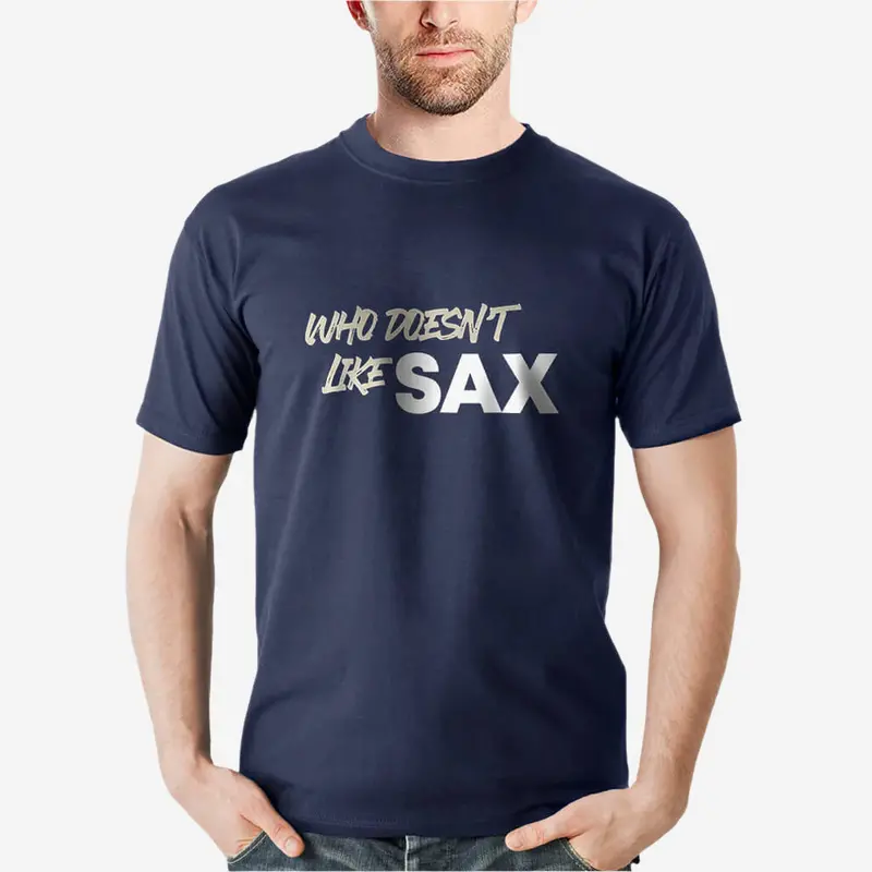 Sax Men’S Classic Fit Cotton Crew Neck T-Shirt 1