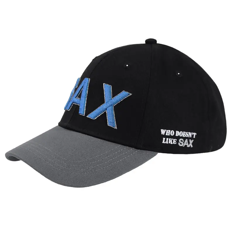 Sax Two-Tone Black & Grey Adjustable Baseball Cap – Model 28786 1