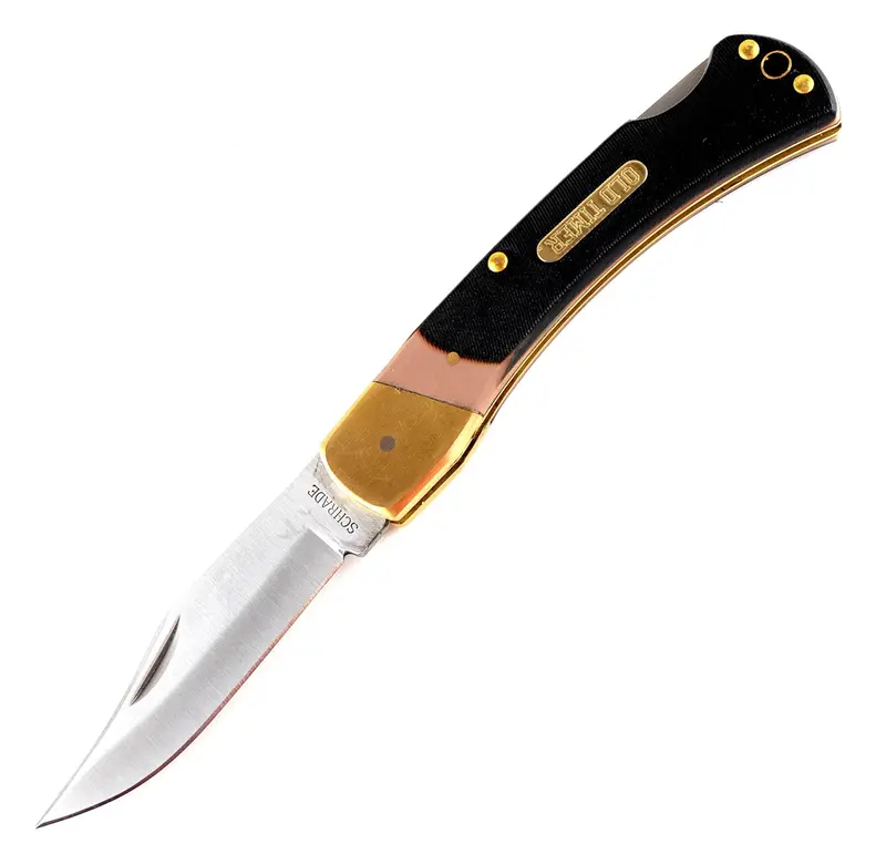 Schrade Old Timer Golden Bear Pocket Knife With 3.9-Inch Blade And Delrin Handle 1