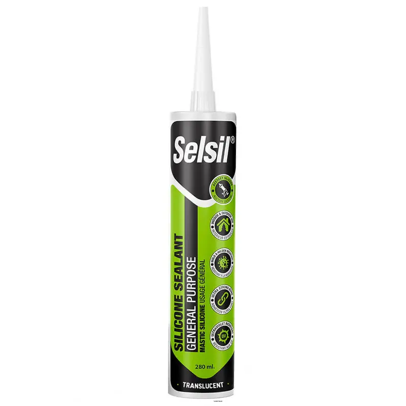 Selsil 280 Ml Translucent General-Purpose 100% Silicone Sealant 1