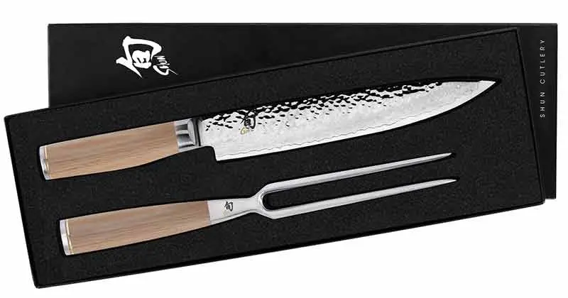 Shun Premier Blonde Carving Knife Set – 2-Piece Chef’S Collection 1