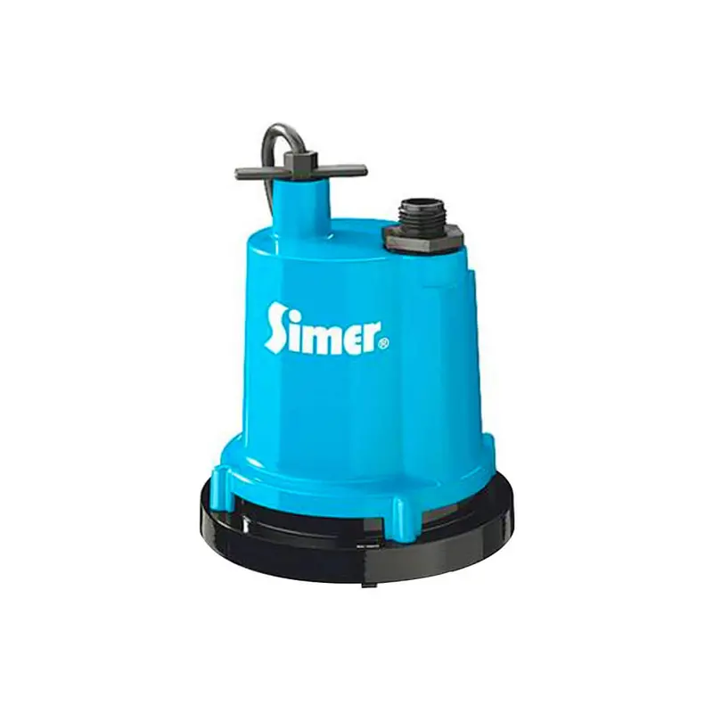 Simer 2310-04 1-1/4" Submersible Utility Pump – 1/4 Hp, Includes Garden Hose Adapter 1