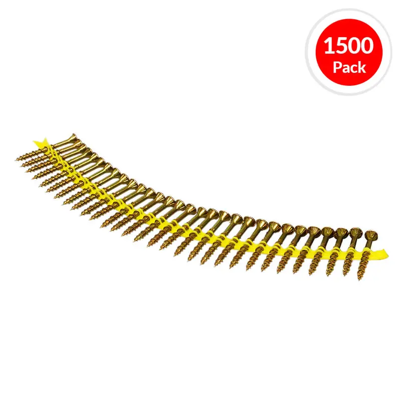 Simpson Strong-Tie Wsv212S #9 × 2-1/2" Strip-Style Structural Screw – Quik Drive Compatible, 1500-Count 1