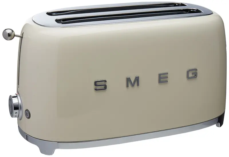 Smeg 50S Retro 4-Slice Toaster – Cream Finish, Open-Box Model 1