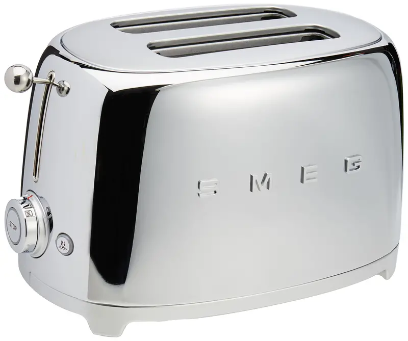Smeg Stainless Steel 2-Slice Toaster – Classic 50S Design – Open Box 1