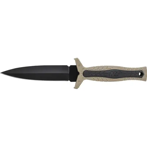 Smith & Wesson M&P Fixed-Blade Boot Knife – Spear Point With False Edge, Textured Rubber Handle 1