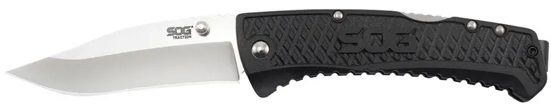 Sog Traction Folding Knife – Satin Finish 1